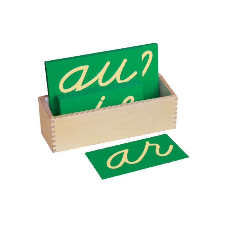 Double Sandpaper Letters Cursive with Box - Bruins